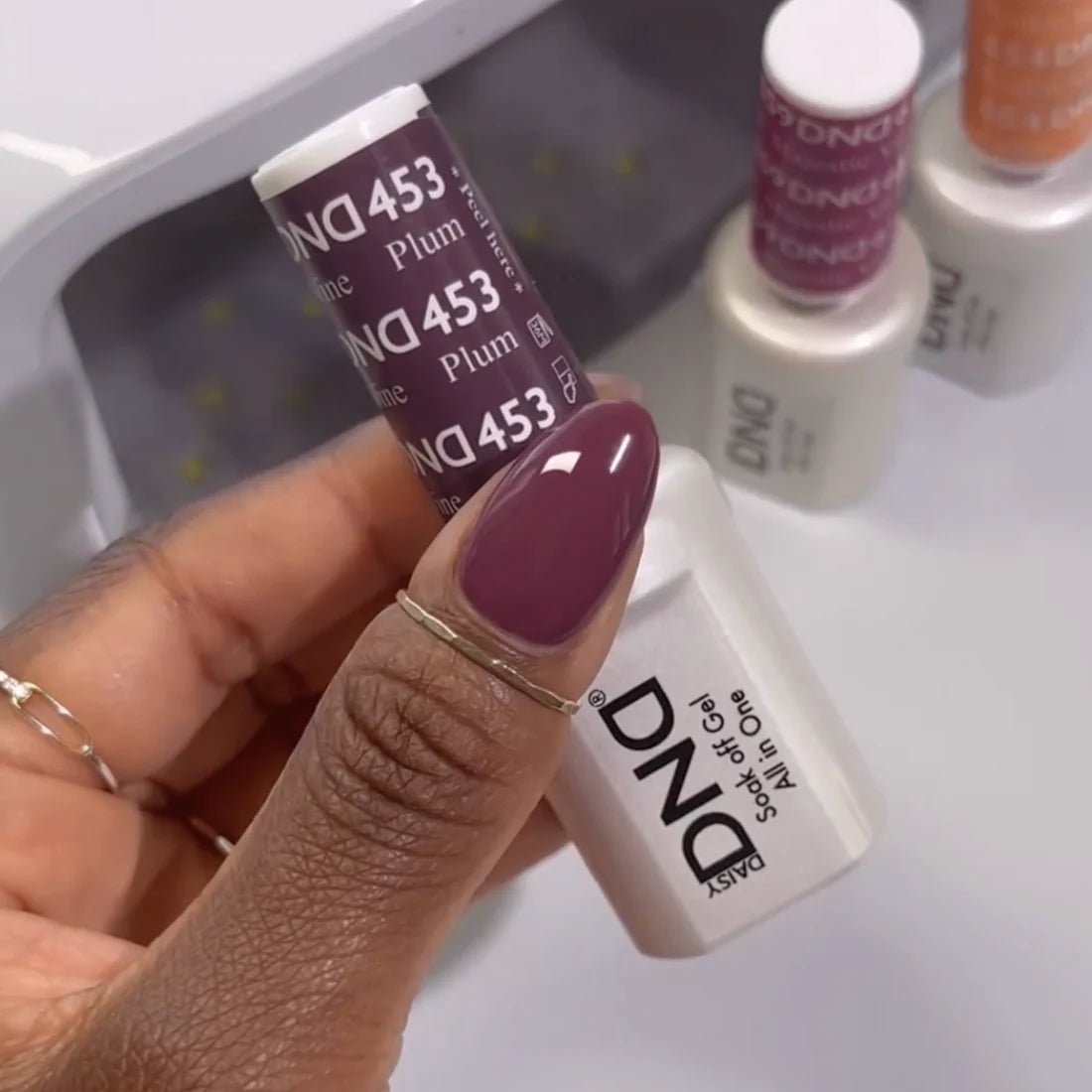 DND Gel Nail Polish Duo - 453 Plum Wine - DTK Nail Supply