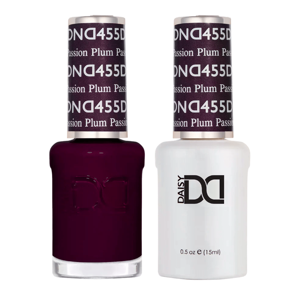 DND Gel Nail Polish Duo - 455 Plum Passion - DTK Nail Supply