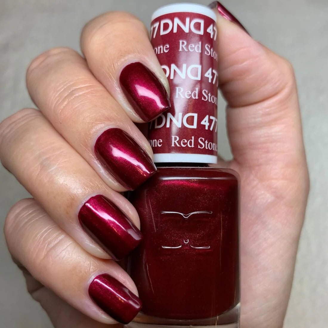 DND Gel Nail Polish Duo - 477 Red Stone - DTK Nail Supply