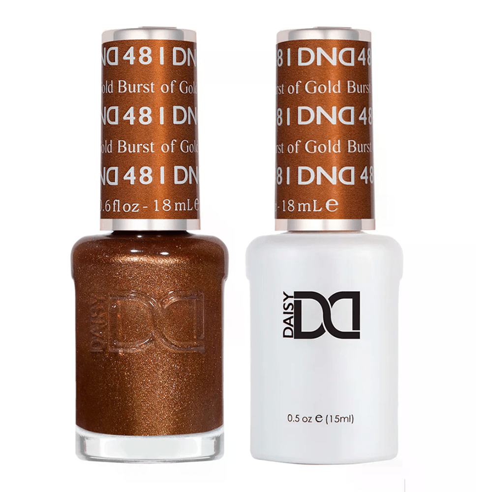 DND Gel Nail Polish Duo - 481 Burst of Gold - DTK Nail Supply