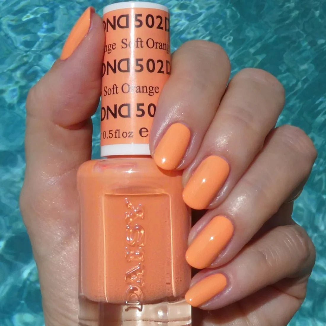 DND Gel Nail Polish Duo - 502 Soft Orange - DTK Nail Supply