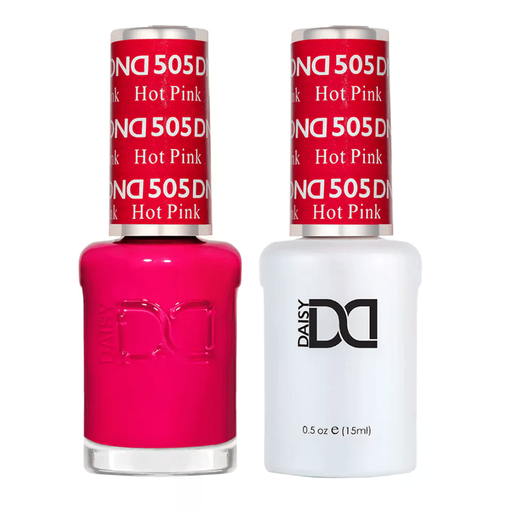DND Gel Nail Polish Duo - 505 Hot Pink - DTK Nail Supply