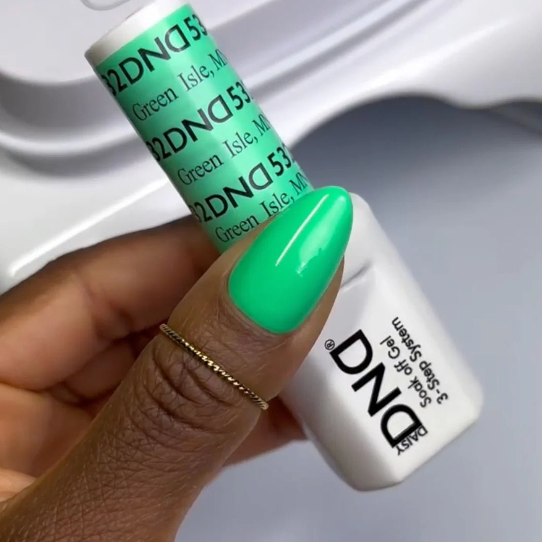 DND Gel Nail Polish Duo - 532 Green Isle, MN - DTK Nail Supply