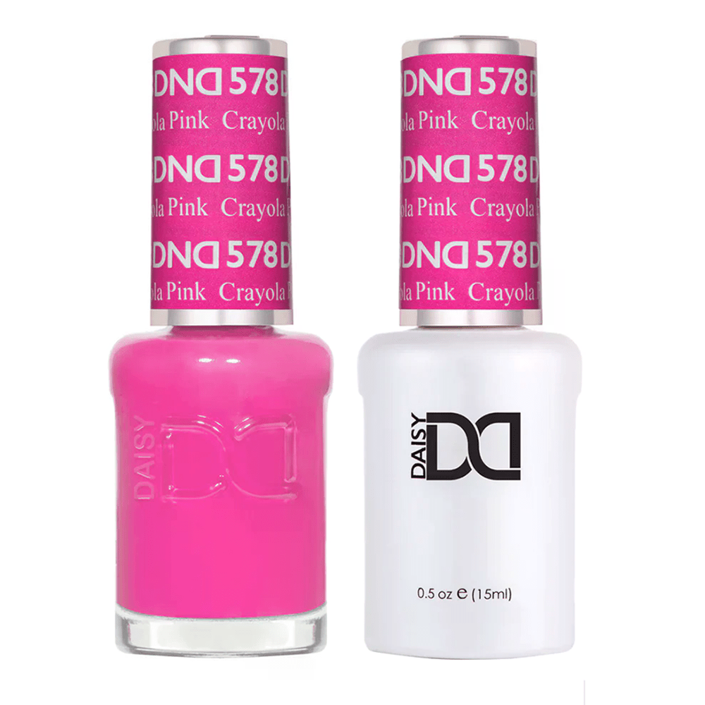 DND Gel Nail Polish Duo - 578 Crayola Pink - DTK Nail Supply