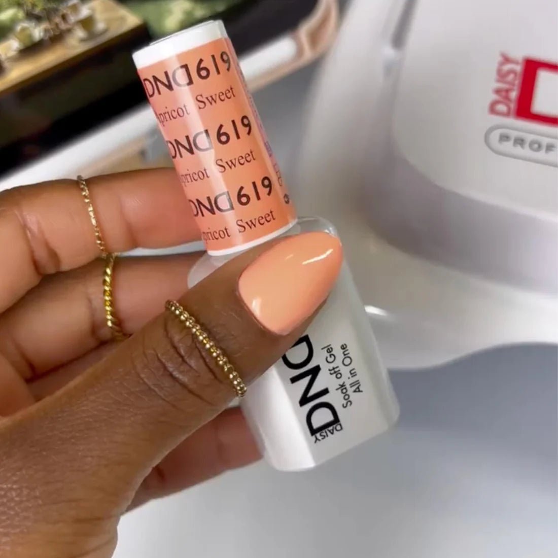 DND Gel Nail Polish Duo - 619 Sweet Apricot - DTK Nail Supply