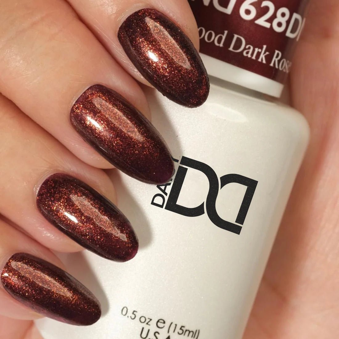 DND Gel Nail Polish Duo - 628 Dark Rosewood - DTK Nail Supply
