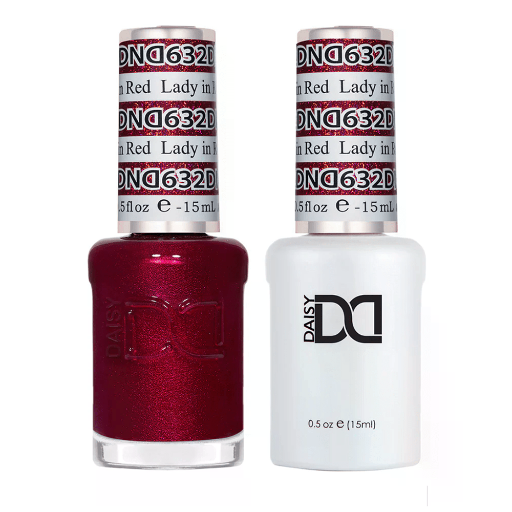 DND Gel Nail Polish Duo - 632 Lady in Red - DTK Nail Supply