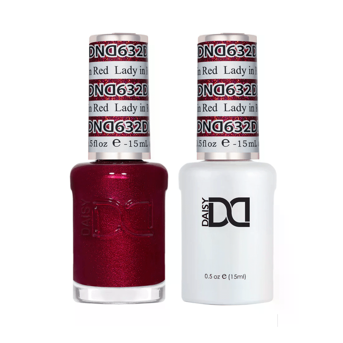 DND Gel Nail Polish Duo - 632 Lady in Red - DTK Nail Supply