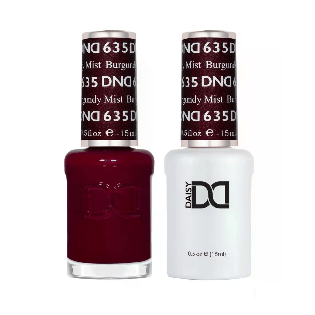 DND Gel Nail Polish Duo - 635 Burgundy Mist - DTK Nail Supply