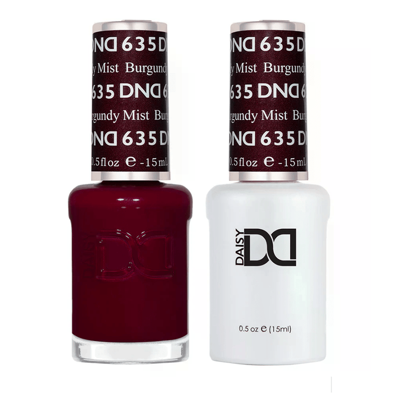 DND Gel Nail Polish Duo - 635 Burgundy Mist - DTK Nail Supply