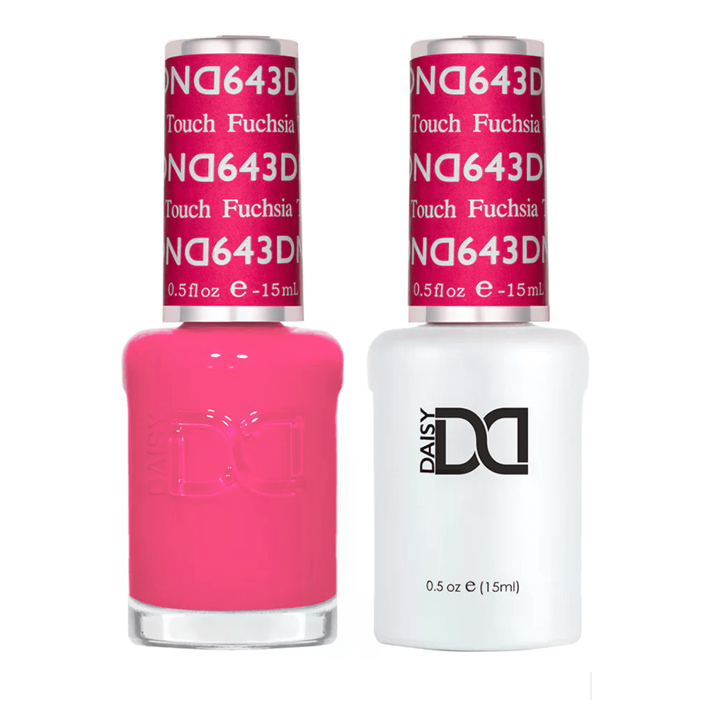 DND Gel Nail Polish Duo - 643 Fuchsia Touch - DTK Nail Supply