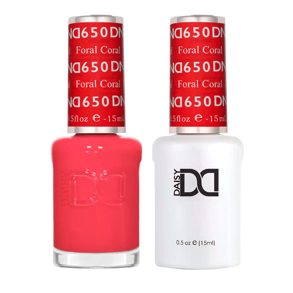 DND Gel Nail Polish Duo - 650 Floral Coral - DTK Nail Supply