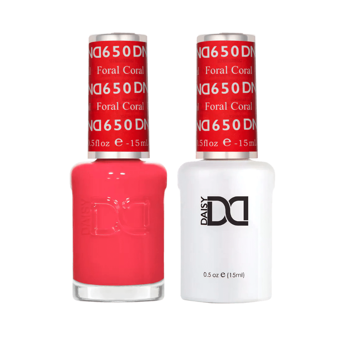 DND Gel Nail Polish Duo - 650 Floral Coral - DTK Nail Supply