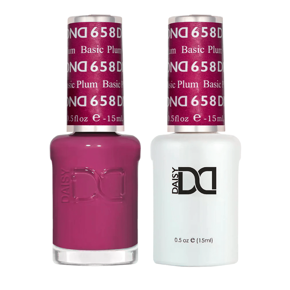 DND Gel Nail Polish Duo - 658 Basic Plum - DTK Nail Supply