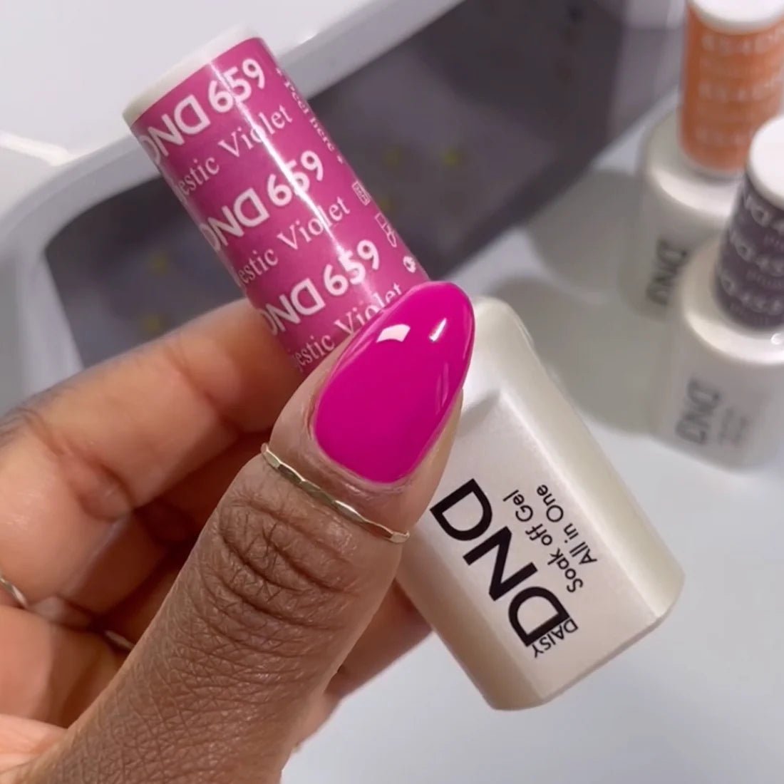 DND Gel Nail Polish Duo - 659 Majestic Violet - DTK Nail Supply