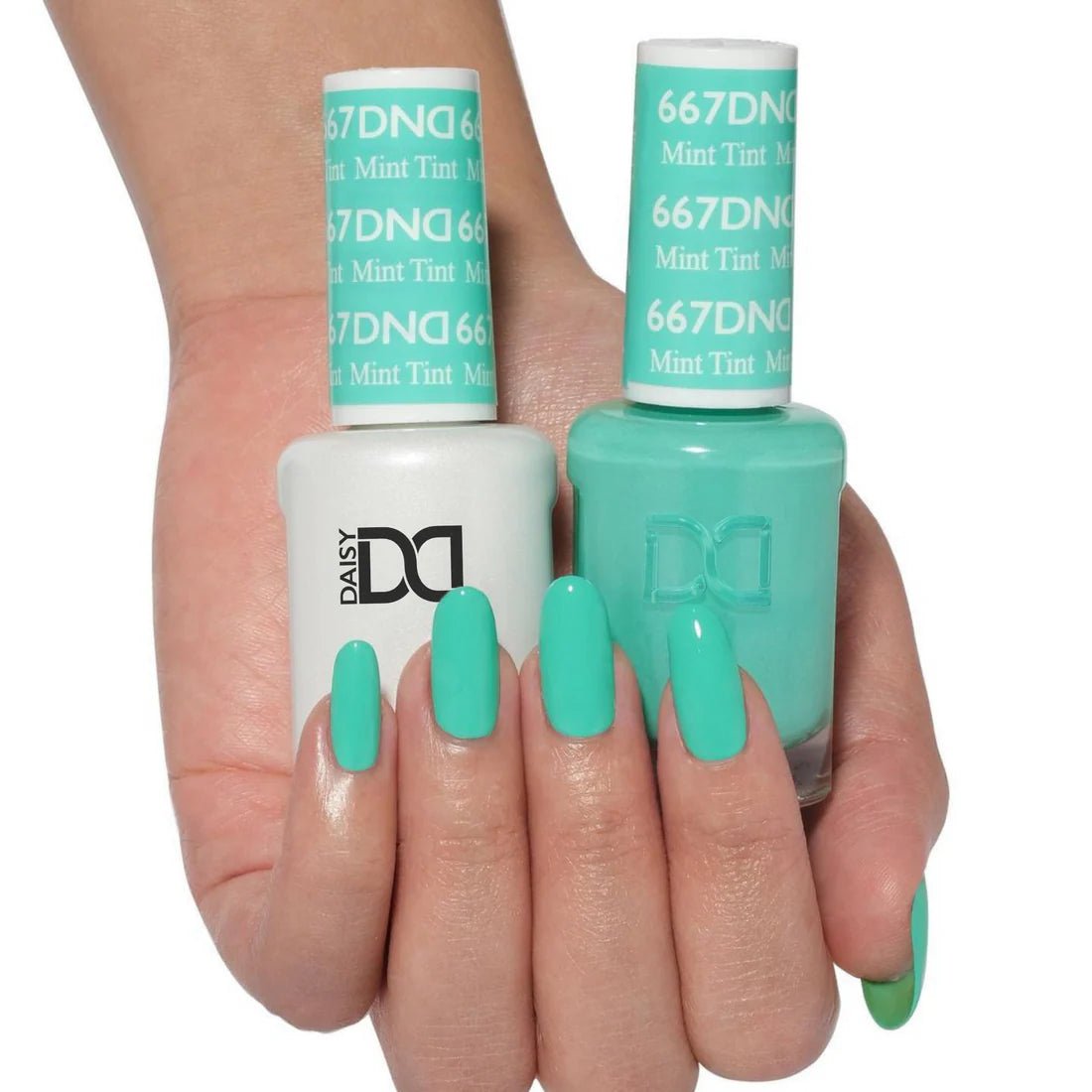DND Gel Nail Polish Duo - 667 Mint Tint - DTK Nail Supply