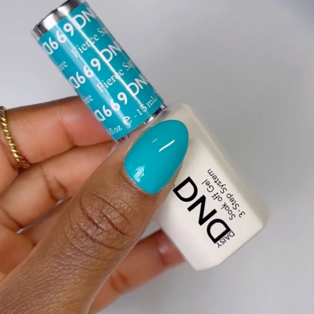 DND Gel Nail Polish Duo - 669 Fierce Sapphire - DTK Nail Supply