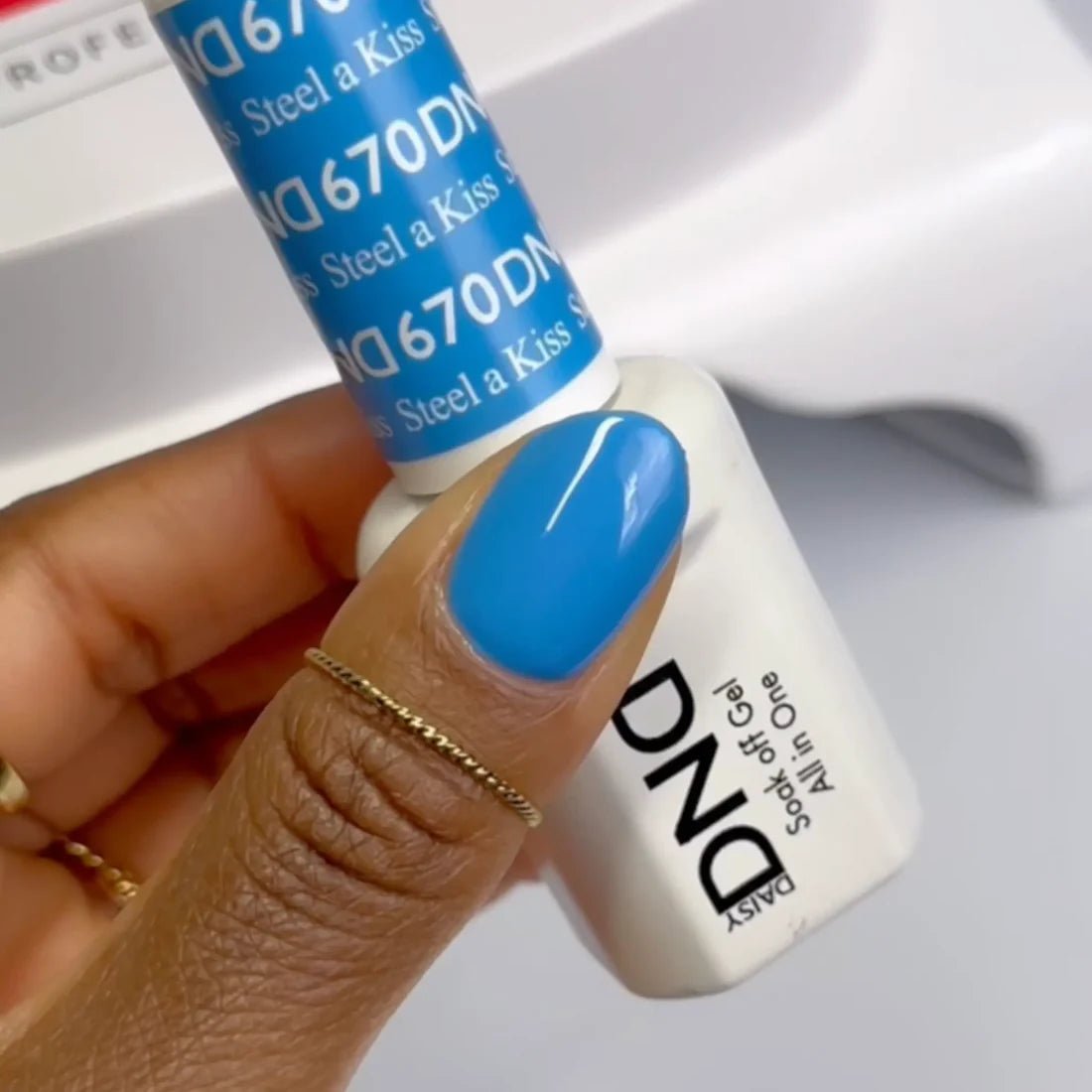 DND Gel Nail Polish Duo - 670 Steel A Kiss - DTK Nail Supply