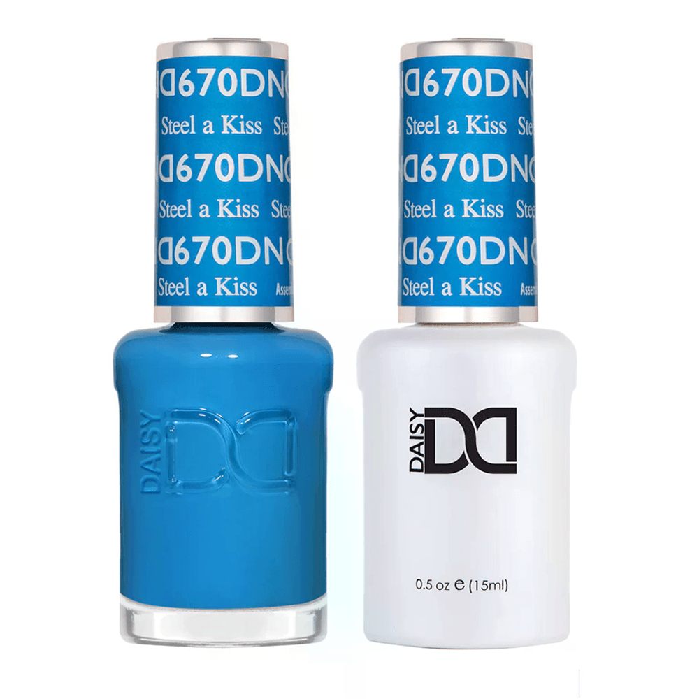 DND Gel Nail Polish Duo - 670 Steel A Kiss - DTK Nail Supply