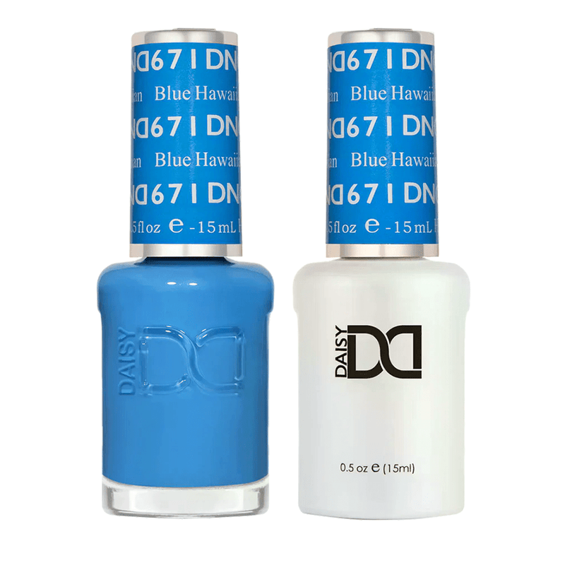DND Gel Nail Polish Duo - 671 Blue Hawaiian - DTK Nail Supply