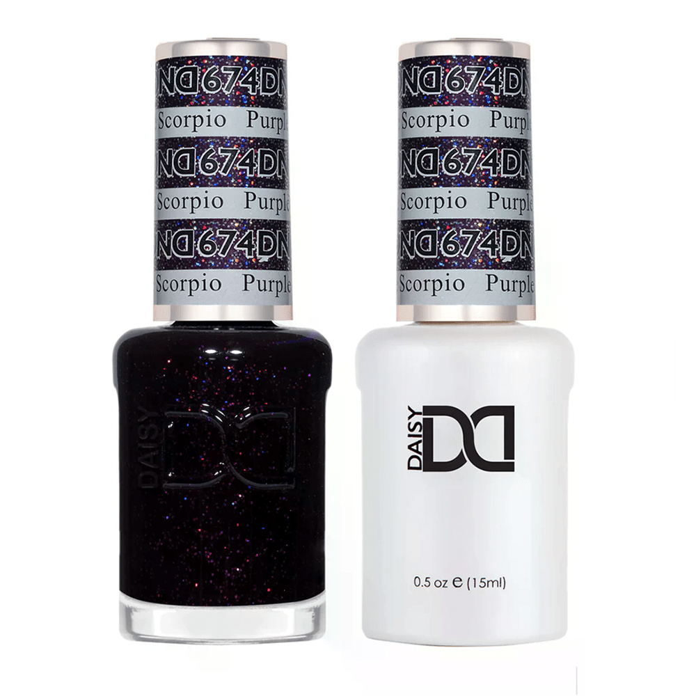 DND Gel Nail Polish Duo - 674 Purple Scorpio - DTK Nail Supply