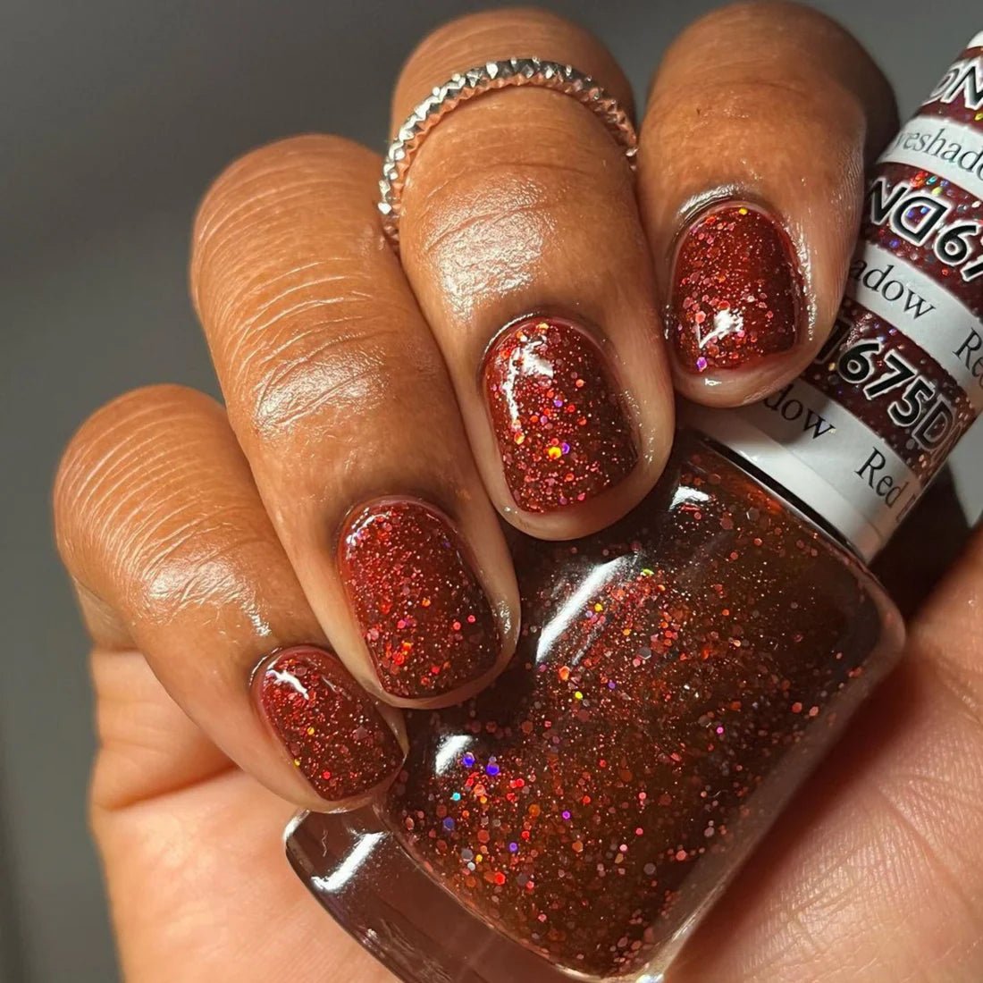 DND Gel Nail Polish Duo - 675 Red Eyeshadow - DTK Nail Supply