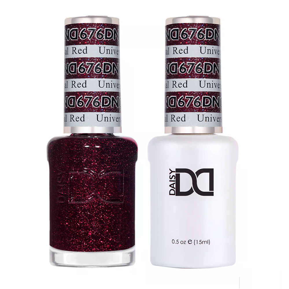 DND Gel Nail Polish Duo - 676 University Red - DTK Nail Supply