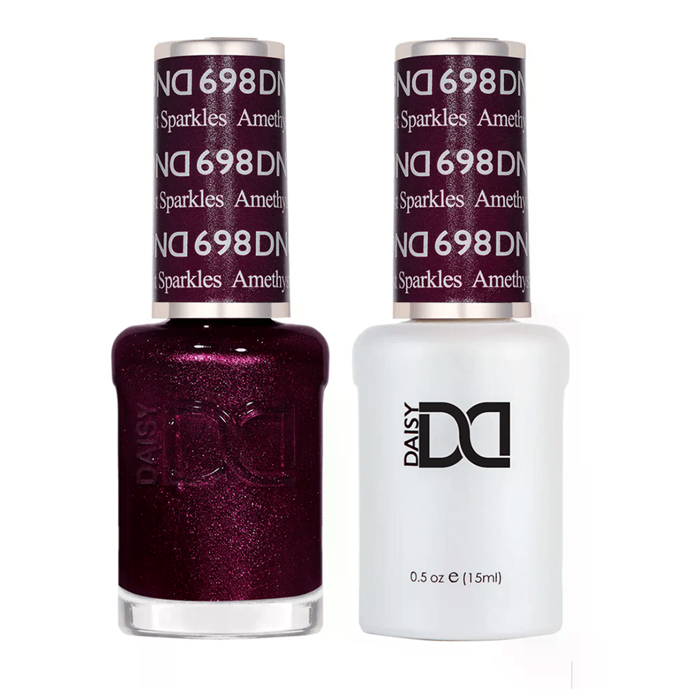 DND Gel Nail Polish Duo - 698 Amethyst Sparkles - DTK Nail Supply