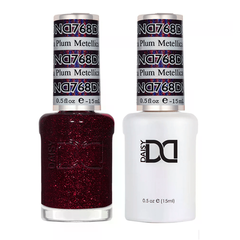 DND Gel Nail Polish Duo - 768 Metallica Plum - DTK Nail Supply