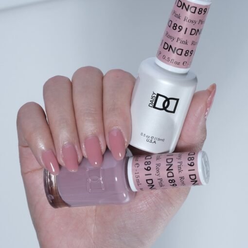 DND Gel Nail Polish Duo - 891 Rosy Pink - DTK Nail Supply