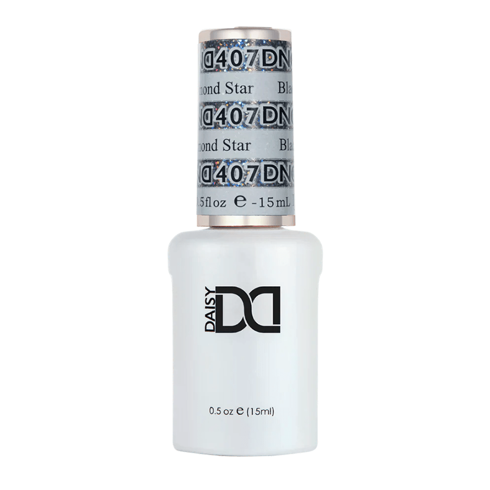 DND Gel Polish - 407 Black Diamond Star - DTK Nail Supply