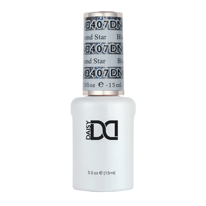 DND Gel Polish - 407 Black Diamond Star - DTK Nail Supply