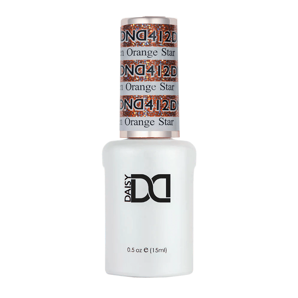 DND Gel Polish - 412 Golden Orange Star - DTK Nail Supply