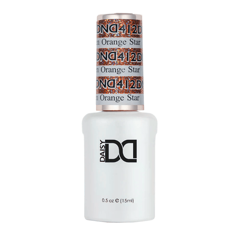 DND Gel Polish - 412 Golden Orange Star - DTK Nail Supply