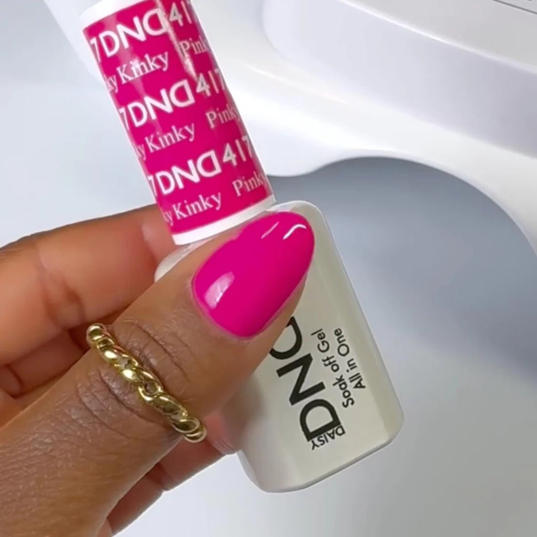 DND Gel Polish - 417 Pinky Kinky - DTK Nail Supply