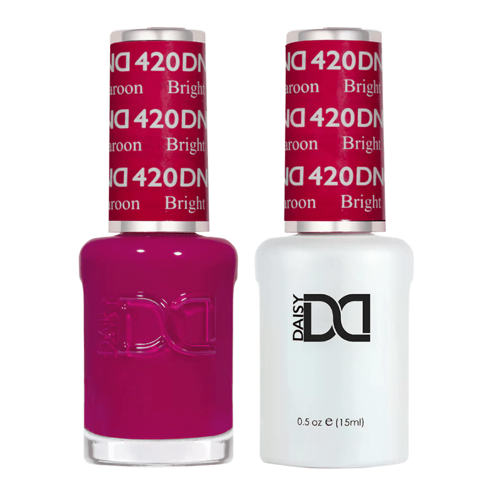 DND Gel Polish - 420 Bright Maroon - DTK Nail Supply