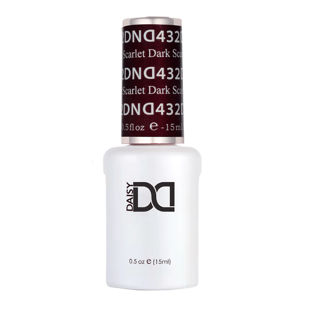 DND Gel Polish - 432 Dark Scarlet - DTK Nail Supply