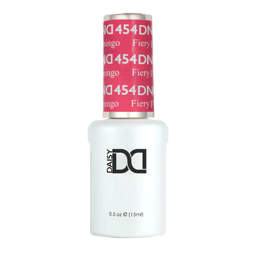 DND Gel Polish - 454 Fiery Flamingo - DTK Nail Supply