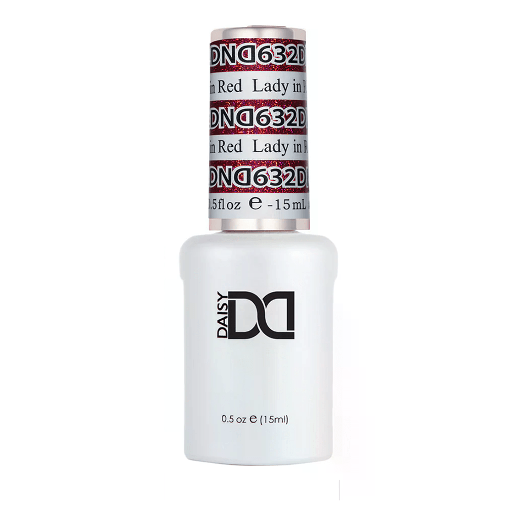 DND Gel Polish - 632 Lady in Red - DTK Nail Supply