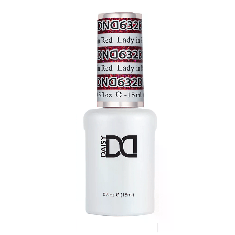 DND Gel Polish - 632 Lady in Red - DTK Nail Supply