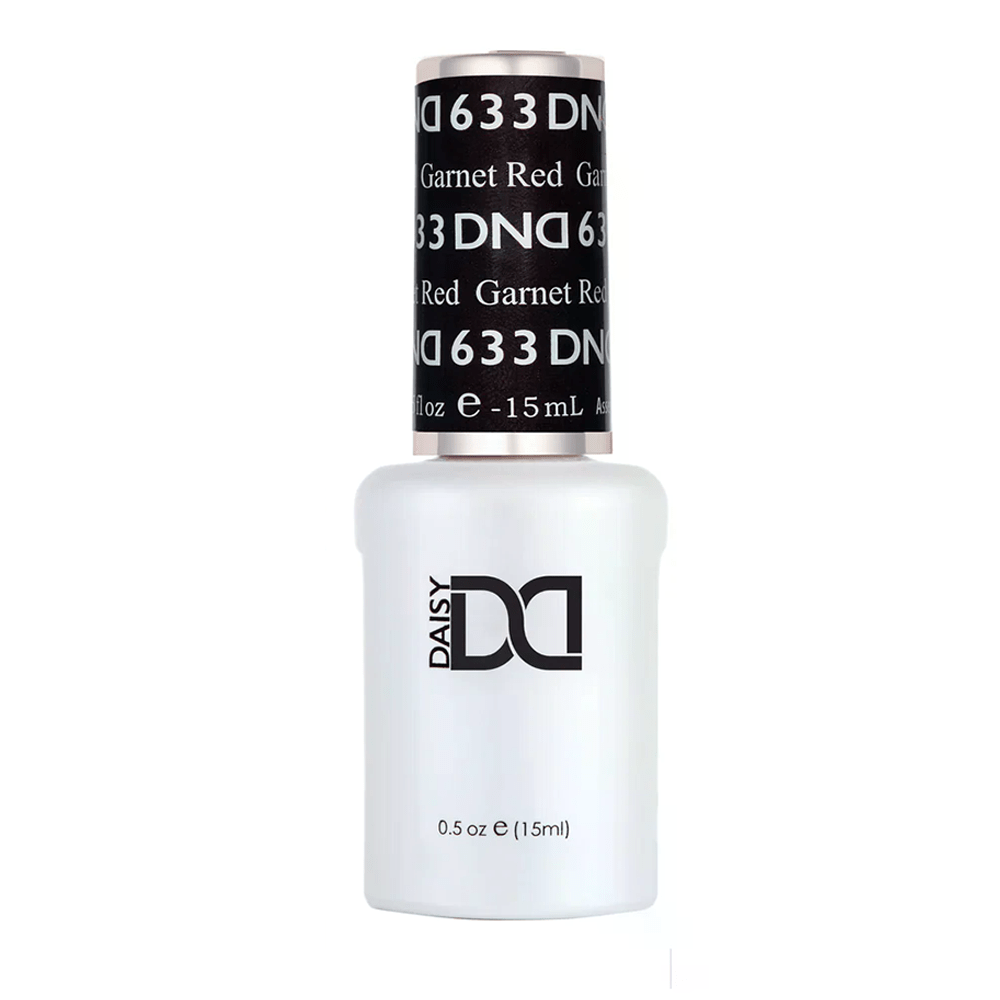 DND Gel Polish - 633 Garnet Red - DTK Nail Supply