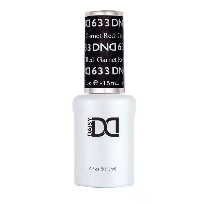 DND Gel Polish - 633 Garnet Red - DTK Nail Supply