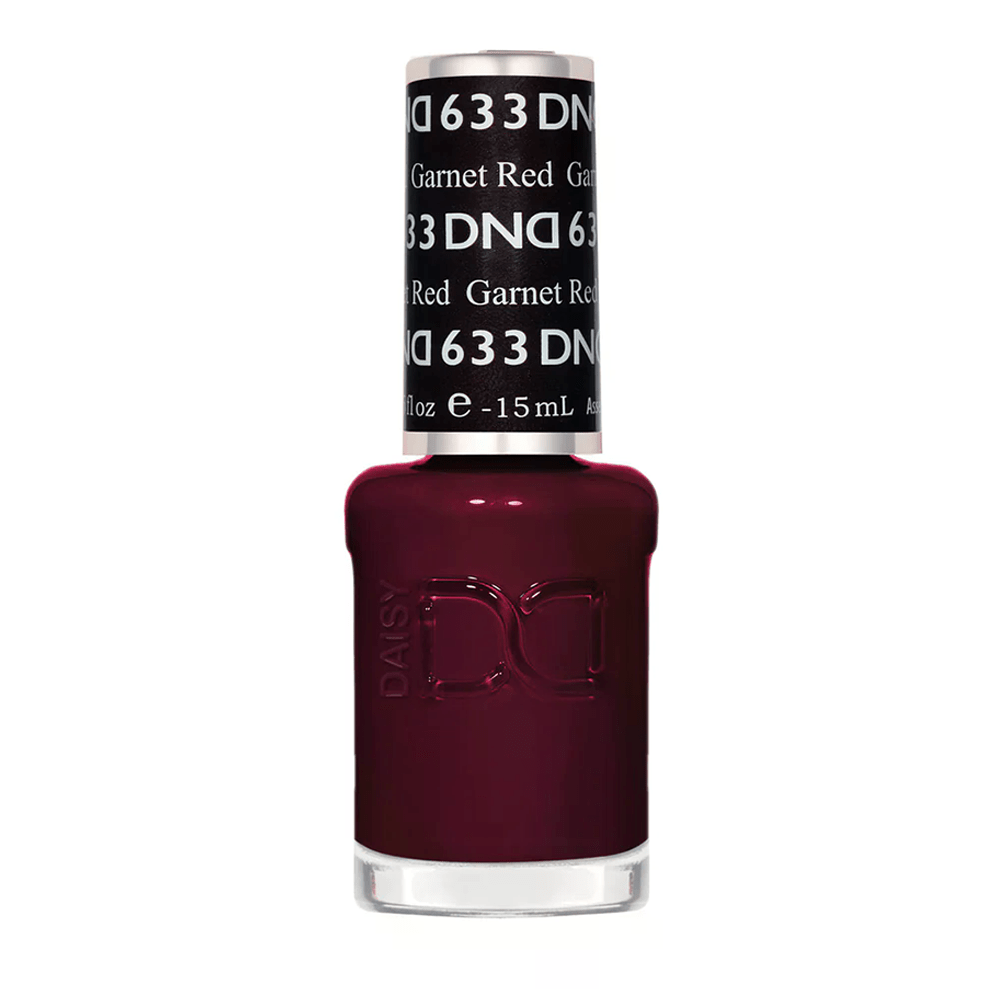 DND Gel Polish - 633 Garnet Red - DTK Nail Supply