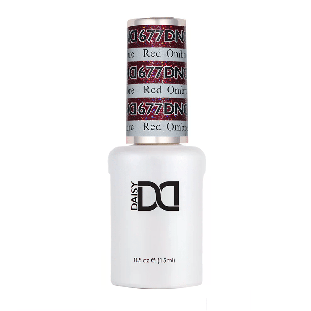 DND Gel Polish - 677 Red Ombre - DTK Nail Supply