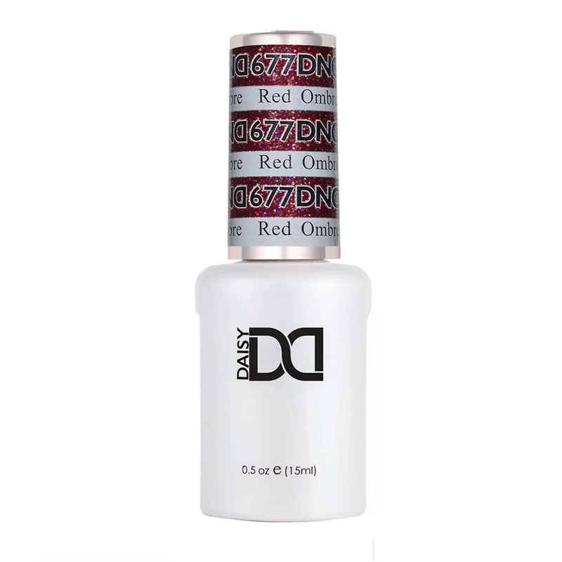 DND Gel Polish - 677 Red Ombre - DTK Nail Supply