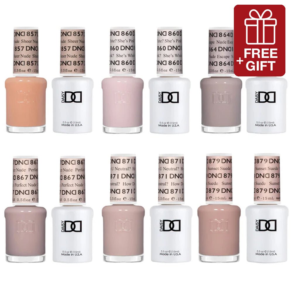 DND Gel & Polish 6pc Bundle - Essential Base Colors