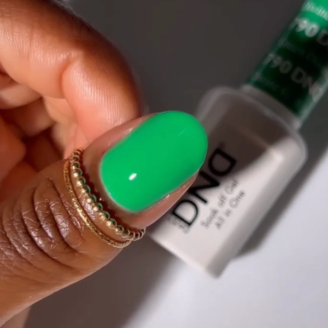 DND Gel Polish - 790 Divine Green - DTK Nail Supply