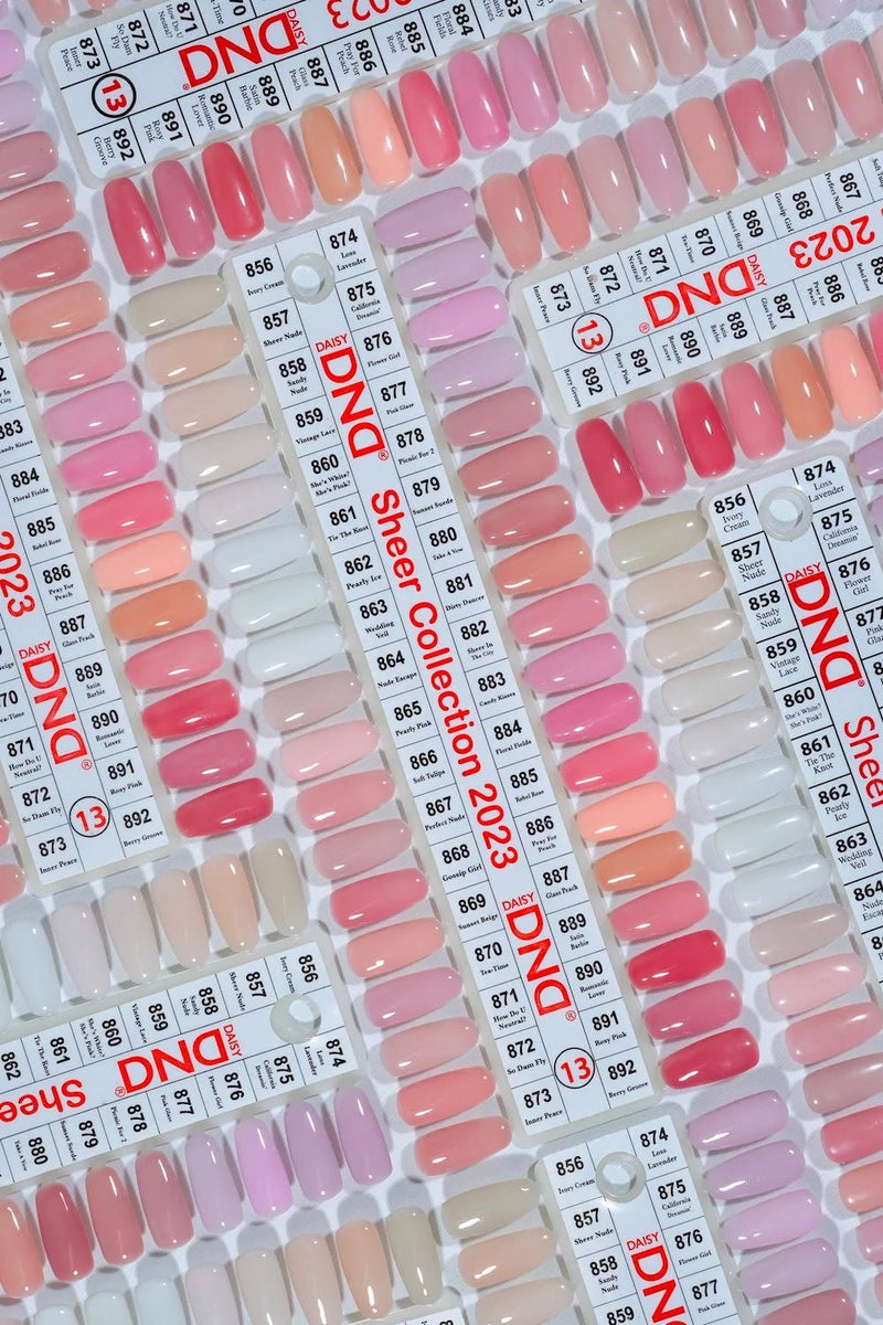 DND Gel Polish - Set of 26 Colors - Part 13 Sheer Collection - DTK Nail Supply
