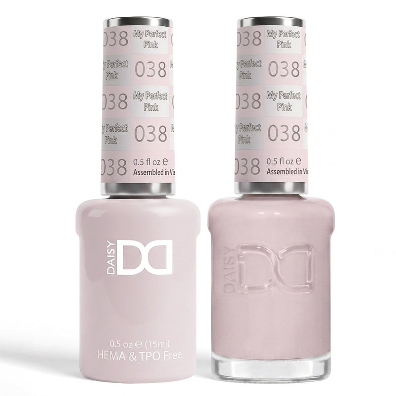 DND HEMA & TPO Free Gel Duo 038 My Perfect Pink - DTK Nail Supply
