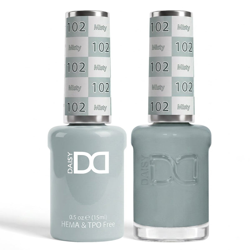 DND HEMA & TPO Free Gel Duo 102 Misty - DTK Nail Supply